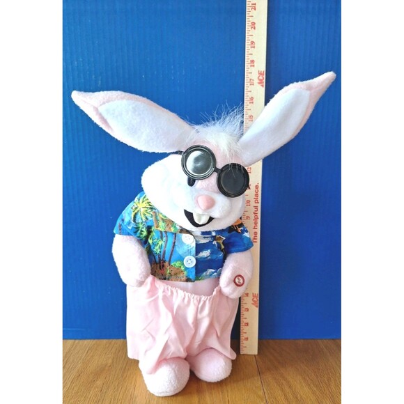 VTG 2000 Kids Of America Crp Plush Animated Singing Hopping Bunny Rabbit 15" Y2K - Picture 4 of 4